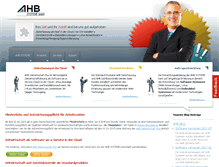 Tablet Screenshot of ahb-systeme.de